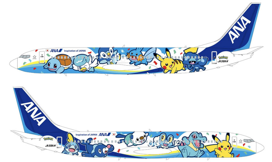 ANA and Pokémon Unveil Third Special Livery Aircraft “Pokémon Jet Blue” for 30th Anniversary