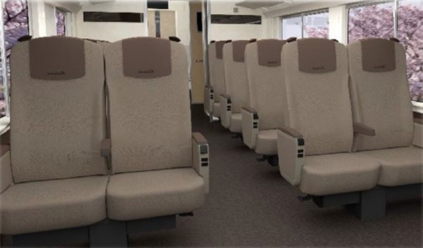 Special car seating in Keisei new limited express