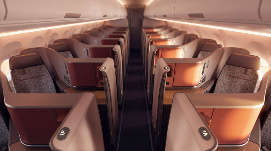 Qantas Unveils New Business Suite for Airbus A321XLR
