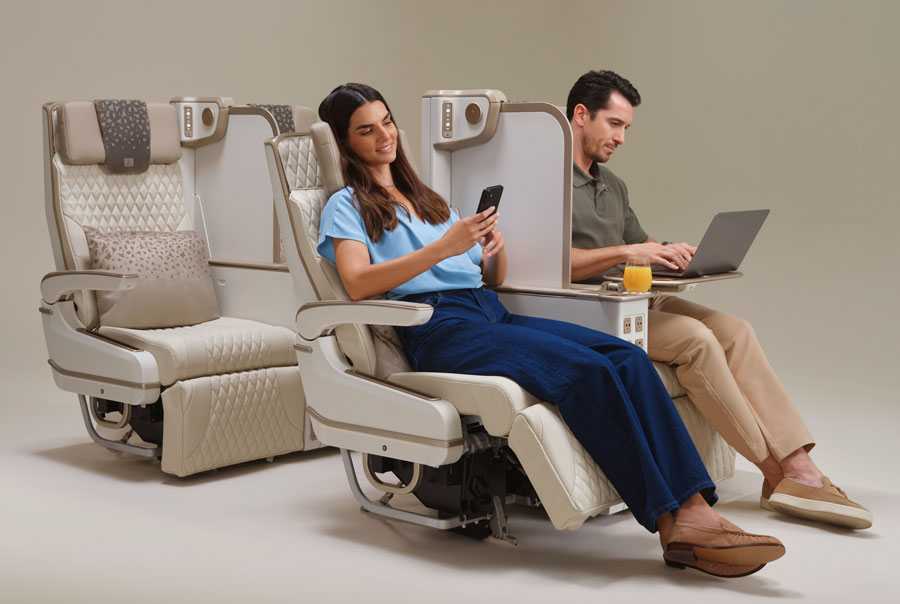 Emirates Introduces Fully Electric Premium Economy Seats