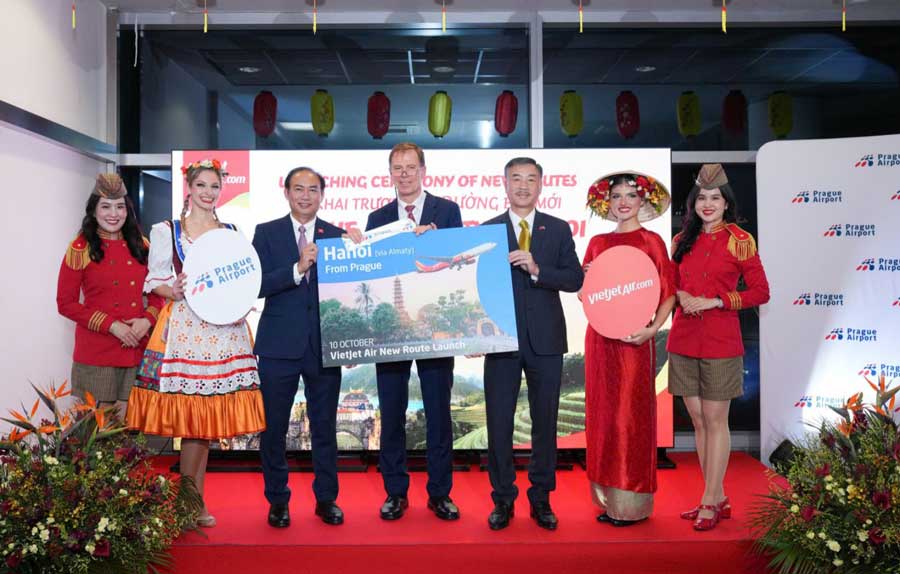 Vietjet Air Launches Hanoi–Almaty–Prague Service